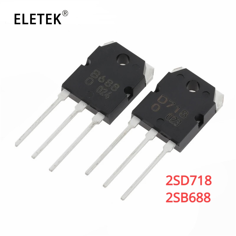 ใหม่ ของแท้ ทรานซิสเตอร์ IC D718 B688 TO-3P 2SD718 2SB688 TO3P 10 ชิ้น ...