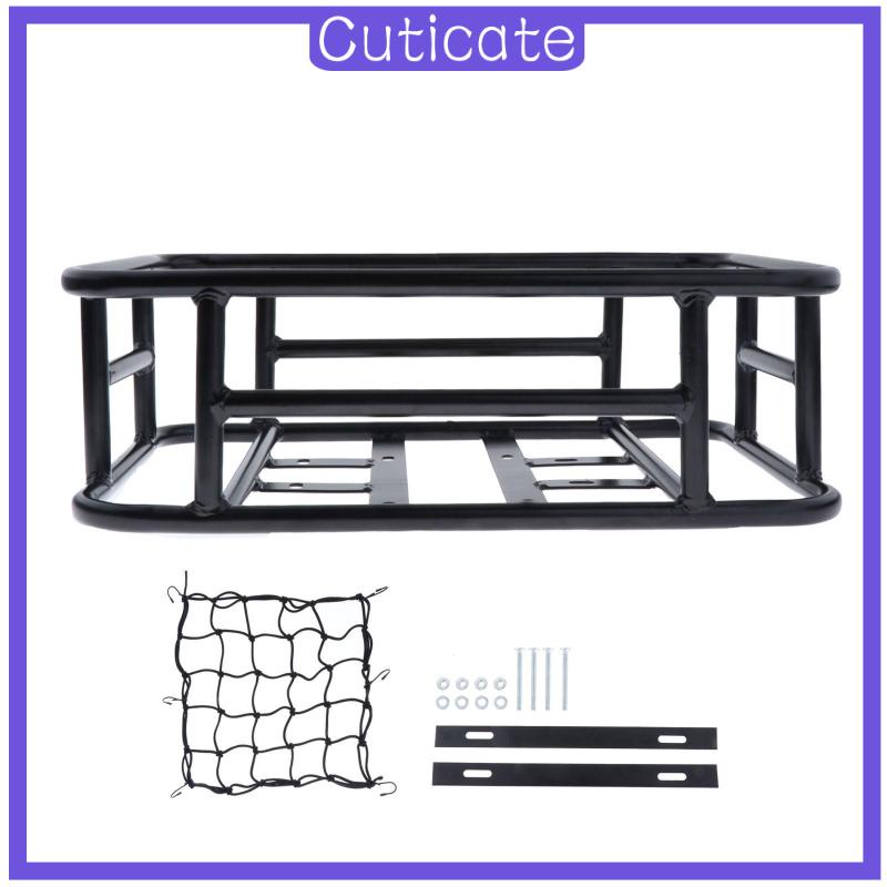cuticate-ตะกร้าเหล็กเก็บของ-กันฝน-สําหรับติดด้านหลังรถจักรยาน