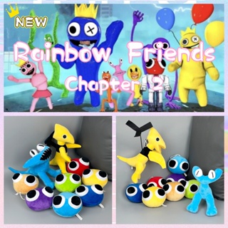 ✨มีสินค้า✨Cyan Rainbow Friend Chapter 2 ตุ๊กตาสัตว์ยัดไส้ สีฟ้าและสีเหลือง ของเล่นตุ๊กตาสายรุ้ง เพื่อน ของขวัญสําหรับเด็ก (สีฟ้า + สีเหลืองใหม่) COD