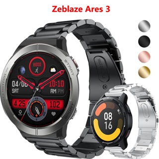 สายนาฬิกาข้อมือสเตนเลส 22 มม. สําหรับ Zeblaze Ares 3 Stratos 3 2 Smartwatch Stratos2