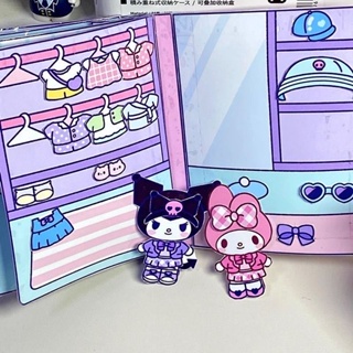 SANRIO หนังสือแฮนด์เมด รูปการ์ตูน Kuromi เสียงเงียบ diy ของเล่นเสริมการเรียนรู้ สําหรับเด็ก