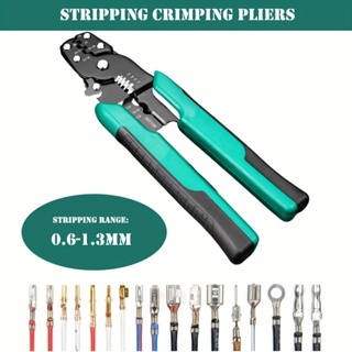 Stripping Crimping Pliers, Wire Stripper, Multifunctional Ring Crimper, Electrician Peeling Network Cable Stripper Tools