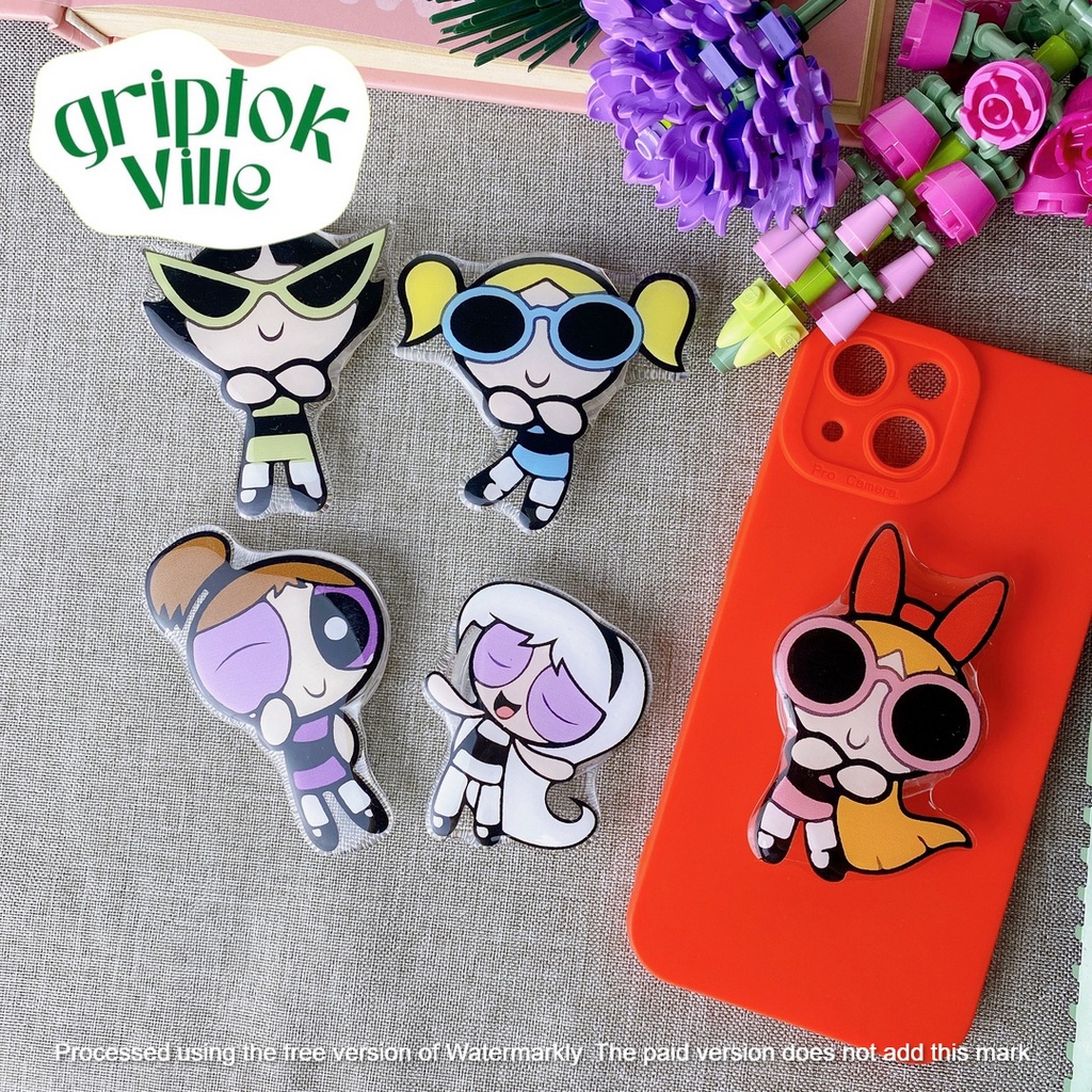 Griptok Acrylic PP5 พร้อมกาว Nano Gel ในตัว PopSocket กิ๊ฟต๊อก การ์ตูน ...