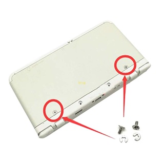 Btsg ชุดสกรูซ่อมแบตเตอรี่ พร้อมแหวนรอง สําหรับ 3DS LL XL 3DS 3DSLL 3DSXL