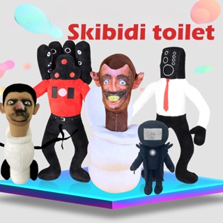 ของเล่นตุ๊กตา Skibidi Toilet ขนาด 11 นิ้ว พร็อพสําหรับแกล้งคน