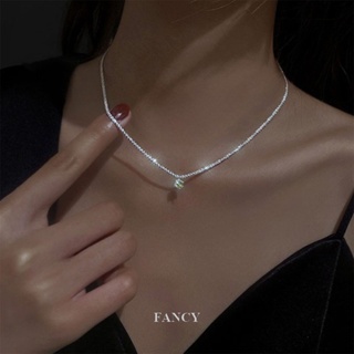 Fancy ใหม่ สร้อยคอโชคเกอร์ โซ่แบน แวววาว เครื่องประดับแฟชั่น สําหรับผู้หญิง งานแต่งงาน ไหปลาร้า สร้อยคอโซ่แบน ของขวัญ