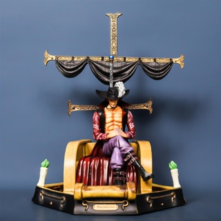 [New product in stock] One piece POP qiwuhai throne Eagle Eye mi hawkminge hand-made model GK animation ornaments birthday gift 98VM