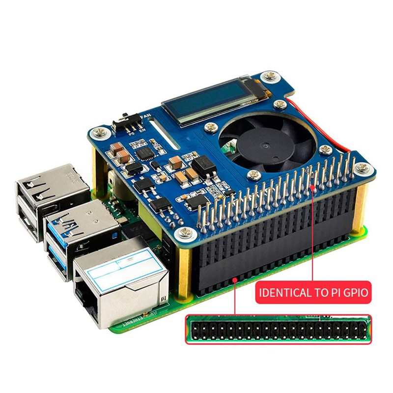 waveshare-บอร์ดขยายเครือข่ายอีเธอร์เน็ต-hat-รองรับ-802-3af-poe-พร้อม-oled-สําหรับ-raspberry-pi-4-model-b-3b