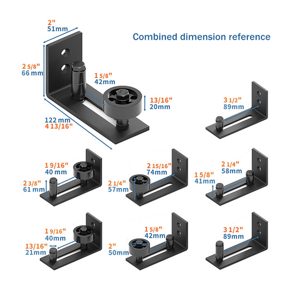 21pcs-ตั้งค่าง่ายการติดตั้งคาร์บอนคาร์บอน-anti-swing-hardware-ประตูหยุดสำหรับด้านล่าง