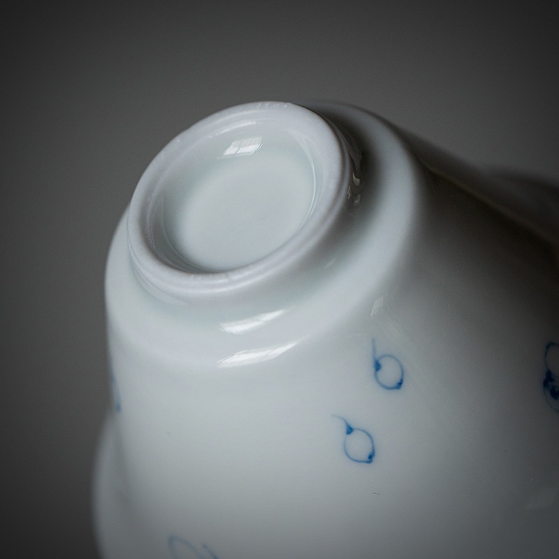 ถ้วยชาเซรามิค-ขนาดเล็ก-สีขาว-สีฟ้า-สไตล์โบราณ-ของใช้ในครัวเรือน