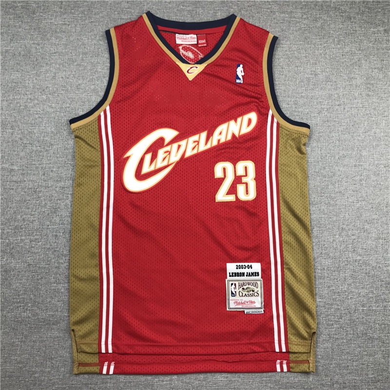 nba-cleveland-cavaliers-no-ขายดี-อเนกประสงค์-เสื้อกีฬาบาสเก็ตบอล-ลายทีม-james-23-สีแดง-สไตล์เรโทร-869584