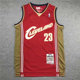 Nba Cleveland Cavaliers No. ขายดี อเนกประสงค์ เสื้อกีฬาบาสเก็ตบอล ลายทีม James 23 สีแดง สไตล์เรโทร 869584