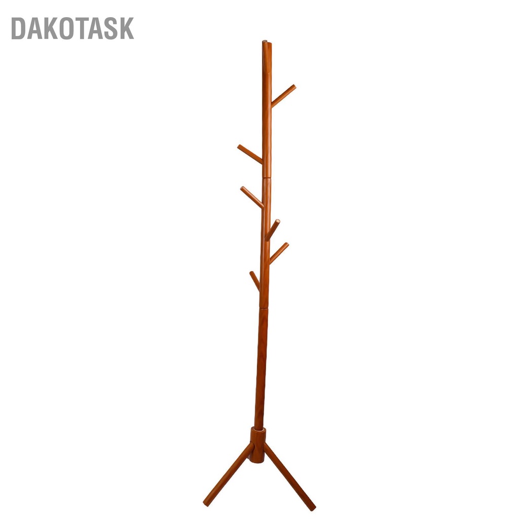 dakotask-ราวตากผ้าไม้เนื้อแข็งรอบมุมไม้แขวนเสื้อสวยงามทันสมัยเรียบง่ายสำหรับห้องนั่งเล่น