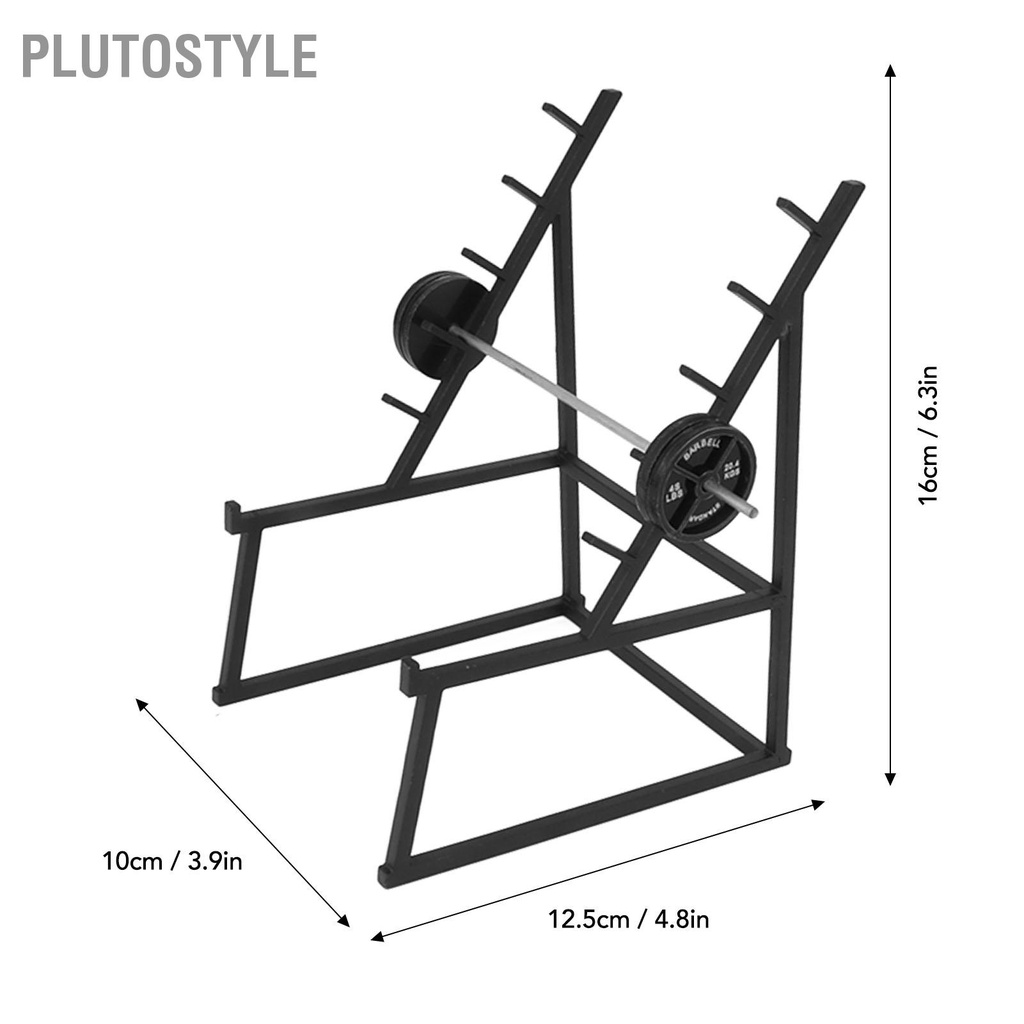 plutostyle-ชั้นวางแว่น-เครื่องประดับ-ขนาดเล็ก-พร้อมบาร์เบล-ของขวัญ-สําหรับผู้ที่ชื่นชอบการออกกําลังกาย-ยกน้ําหนัก-แฟนคลับ-สีดํา