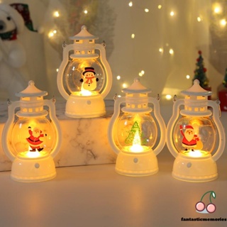 [Merry Christmas Products] โคมไฟ LED สไตล์เรโทร สําหรับแขวนตกแต่งบ้าน ปาร์ตี้คริสต์มาส