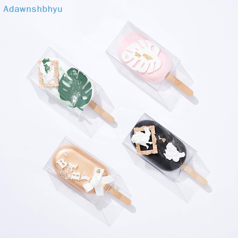 adhyu-กล่องใส-แบบพับได้-ทนทาน-สําหรับใส่ขนมหวาน-เค้ก-มูส-ไอศกรีม-10-ชิ้น