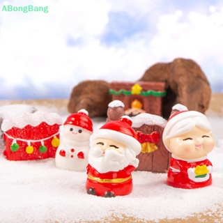 Abongbang ตุ๊กตาเรซิ่น รูปคริสต์มาส ขนาดเล็ก สําหรับตกแต่งบ้าน