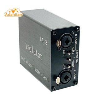 La-2 เครื่องแยกสัญญาณเสียง 6.35 XLR หัวมิกเซอร์ เสียง ปัจจุบัน ตัวกรองเสียงรบกวนอะคูสติก