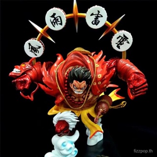 [Spot] One piece Tianshi Lufei GK Kabuki fourth gear Lufei black/red face-changing statue hand-made JGNU