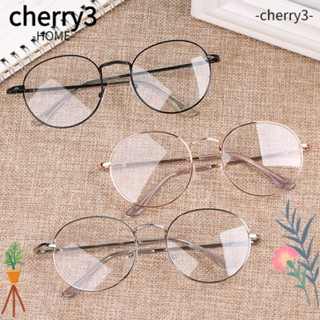 Cherry3 แว่นตาสายตาสั้น เรซิ่น ทรงกลม เบาพิเศษ -1.00~-4.0 สําหรับผู้หญิง และผู้ชาย