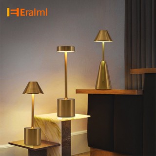 Eralml โคมไฟตั้งโต๊ะ Led แบบพกพา หรี่แสงได้ 3 สี สัมผัสตัดกัน ถนอมสายตา ประหยัดพลังงาน Usb โคมไฟตั้งโต๊ะ