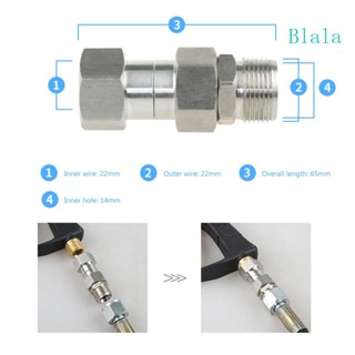 Blala 3 8 NPT ข้อต่อเกลียวตัวผู้ M22 14 มม. ข้อต่อหมุนได้ ทนทาน กันสนิม