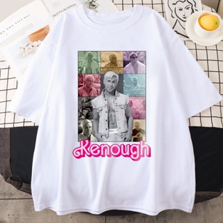 【พร้อมส่ง】เสื้อยืดลําลอง ผ้าฝ้าย 100% แขนสั้น คอกลม ลายการ์ตูน I Am Kenough Barbenheimer สีชมพู แฟชั่นฤดูร้อน สําหรับผู้ชาย ผู้หญิง 2023