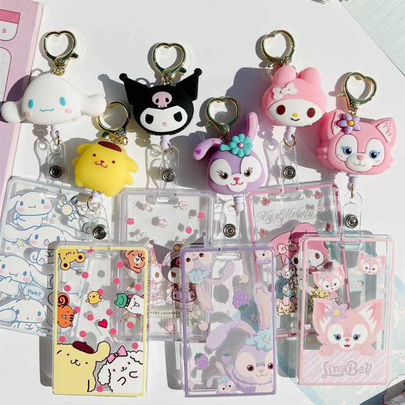 พวงกุญแจ-จี้การ์ตูนอนิเมะ-sanrio-hellokitty-kuromi-cinnamoroll-my-melody-kawaii-สําหรับห้อยกระเป๋า