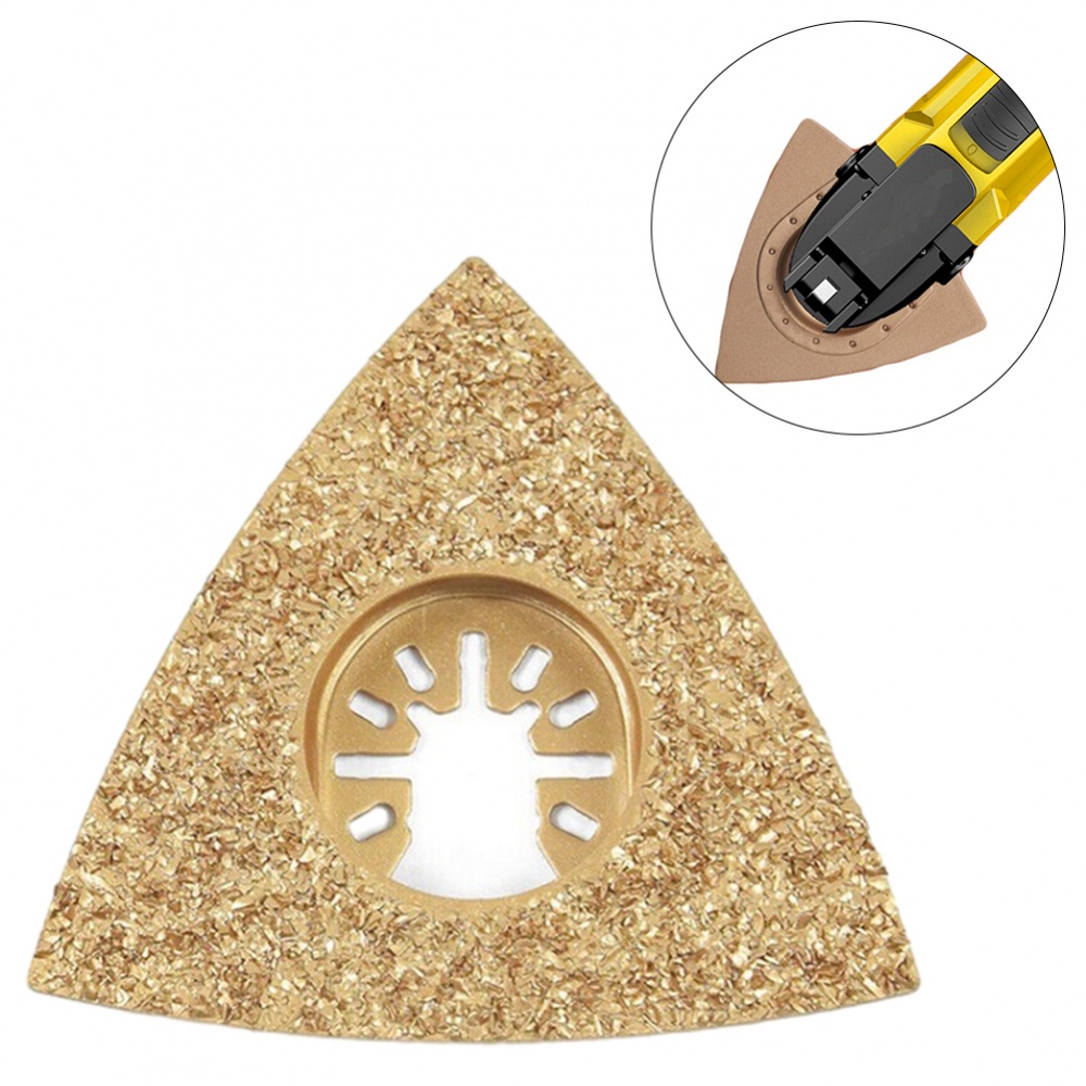【COLORFUL】Heavy Duty Triangular Carbide Rasp Blade for Oscillating ...