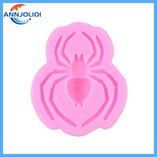 Ann แม่พิมพ์ ลายแมงมุม สีเขียว สําหรับทําเค้ก ช็อคโกแลต ฟองดองท์ Diy
