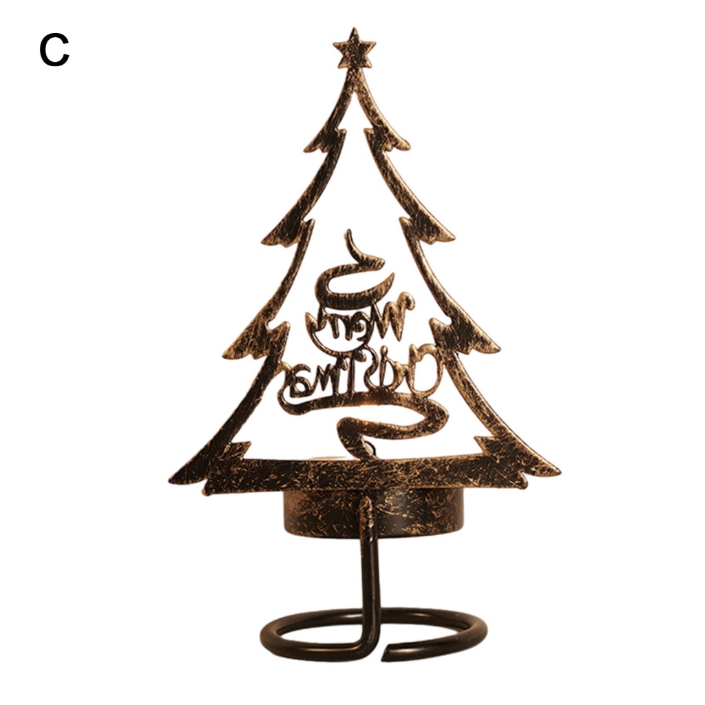 tshitoli-เชิงเทียนเหล็ก-ทนความร้อน-กันสนิม-สําหรับตกแต่งต้นคริสต์มาส