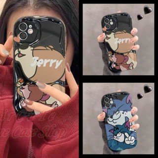 เคส Redmi Note 12 11 11S 10 9 8 Pro Redmi 12C 10 10C 10A 9 9A 9C Xiaomi MI POCO X5 X3 NFC Note12 4G 5G Note11 Note10 Note9 Note8 Redmi10 2021 2022 3D Relief Frame Cat Mouse Soft Black Case