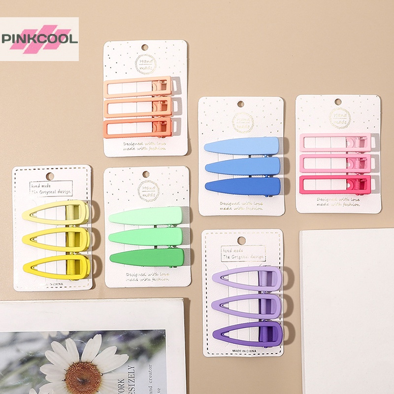 pinkcool-3-ชิ้น-เซต-กิ๊บติดผม-ผู้หญิง-เด็กผู้หญิง-โลหะ-กิ๊บเจ้าหญิง-เครื่องประดับผม-ขายดี