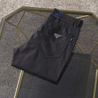 YB2O PA 23 spring and summer thin triangle casual pants slim straight pants solid color business suit pants for men