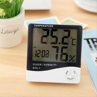 Spot second hair# factory direct HTC-1 indoor electronic thermometer alarm clock creative home large screen thermometer gift 8.cc