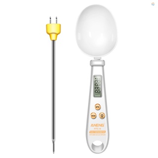 {fash} ANENG -6 Multifunctional Digital Display 2-in-1 Electronic Scale Measuring Spoon Weighing Gram Meter Measuring Spoon Scale Kitchen Thermometer