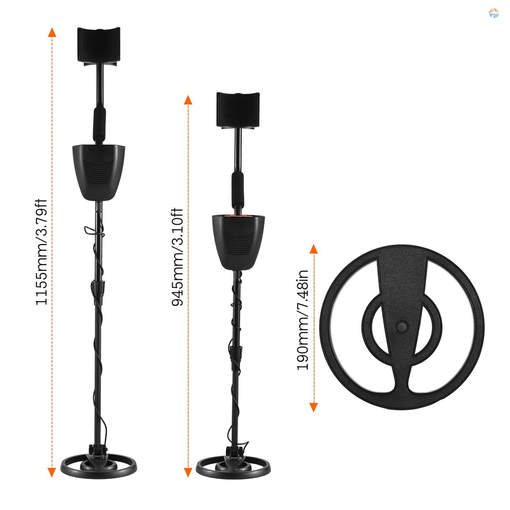 fash-เครื่องค้นหาโลหะ-ขนาดเล็ก-พร้อมแผ่นดิสก์-และโลหะ-โหมดคู่-โลหะ-ทอง-7-5-นิ้ว-กันน้ํา-คอยล์ค้นหา-lcd-พร้อมไฟแบ็คไลท์-ปรับความสูงใต้ดิน