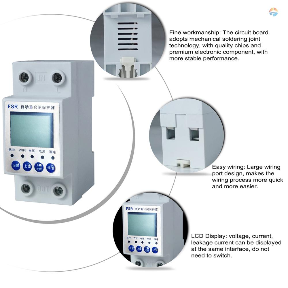 fash-อุปกรณ์ป้องกันแหล่งจ่ายไฟไฟฟ้าอัตโนมัติ-หน้าจอ-lcd-ปรับได้-พร้อมฟังก์ชั่นมิเตอร์