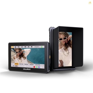 Banana_pie LILLIPUT T5 มอนิเตอร์กล้องวิดีโอ 5 นิ้ว 4K 60Hz 1080P Full HD 1000:1 คมชัด HDMI 2.0 HDR 3D LUT พร้อมแจ็คหูฟัง 3.5 มม. เกลียว 1/4