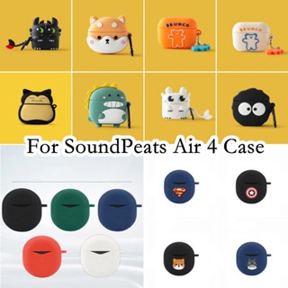 【พร้อมส่ง】เคสหูฟัง แบบนิ่ม ลายการ์ตูน สําหรับ SoundPeats Air 4 SoundPeats Air 4