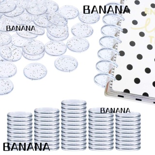 Banana1 แผ่นขยายสมุดโน้ต แพลนเนอร์ สีเงิน 50 ชิ้น 50 ชิ้น DIY