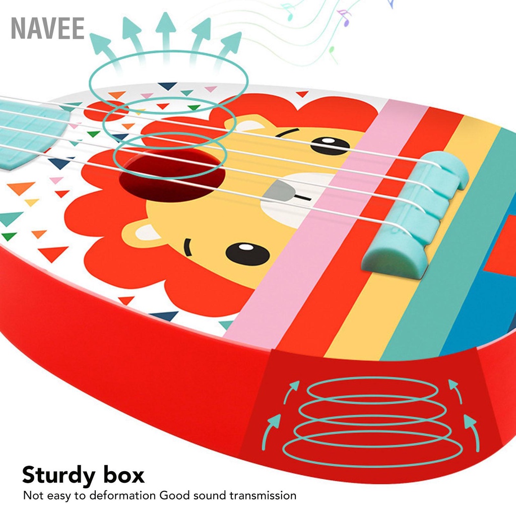 navee-kids-ukulele-toy-4-strings-เครื่องดนตรีกีตาร์จำลองเสียงยอดเยี่ยมสำหรับผู้เริ่มต้น