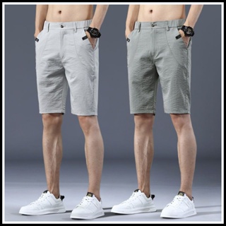 Spot high quality] summer ice silk feel leisure shorts boys thin five cents shorts men summer quick-dry breathable five minutes outside wear pants loose leisure sports five cents pants boys wear