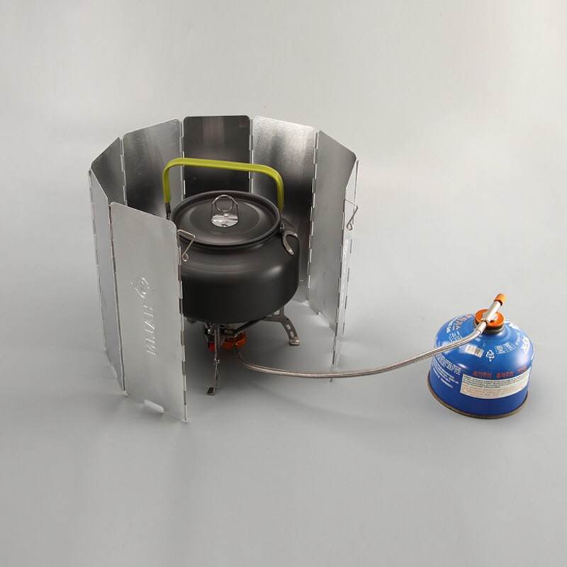 ฉากกันลม อลูมิเนียม สำหรับกันลม แผ่นบังลม ที่บังลมเตากระป๋อง Outdoor