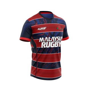 เสื้อกีฬารักบี้ แขนสั้น ขนาดใหญ่ สไตล์มาเลเซีย 2022