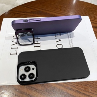 เคสโทรศัพท์มือถือ PC แข็ง ผิวด้าน กันกระแทก ปิดด้านหลัง หรูหรา สําหรับ iphone 14 Pro Max 13 Pro Max 14 Pro 13