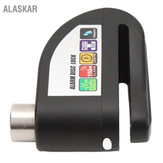 Alaskar 110db ดิสก์เบรกล็อคสแตนเลส กันน้ํา กันสนิม สําหรับรถจักรยานยนต์ สกูตเตอร์