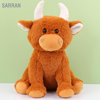 SARRAN ความสูง 30 ซม. การ์ตูน Plush Cattle ตุ๊กตา น่ารัก Expression ตุ๊กตาสัตว์ของเล่นสำหรับเด็ก