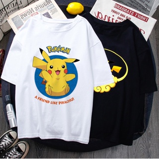 GOOD YFเสื้อยืดแขนสั้น∋Pokemon Go การ์ตูนตลก T เสื้อผู้ชาย Kawaii Pikachu อะนิเมะญี่ปุ่นเสื้อยืดแฟชั่นฤดูร้อนกราฟิก T เส