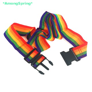 Amongspring&gt; หัวเข็มขัดไนล่อน ปรับได้ สําหรับกระเป๋าเดินทาง 1 ชิ้น